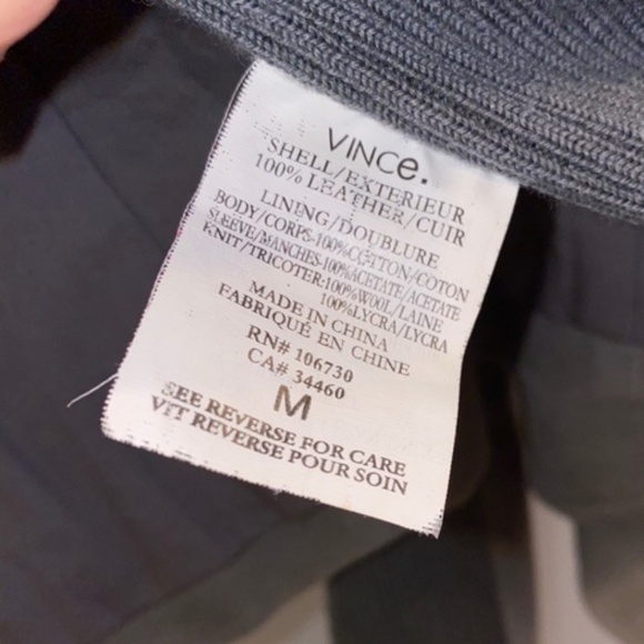 Vince Suede Leather Jacket - Picture 5 of 7